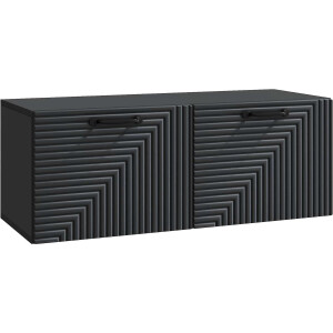 vidaXL - Wandmontage - TV-kast - Zwart - 78,5 - x - 31 - x - 30 - cm - Bewerkt - hout