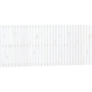 vidaXL - Wandhoofdbord - 204x3x90 - cm - massief - grenenhout - wit