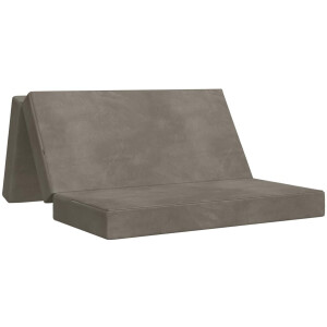 vidaXL - Vouwbare - Sofa - Bed - 200 - x - 67 - x - 45 - cm - Lichtgrijs