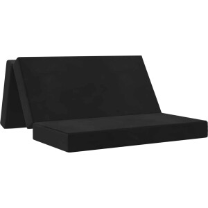 vidaXL - Vouwbare - Sofa - Bed - 120 - x - 67 - x - 45 - cm - Zwart