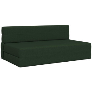 vidaXL - Vouwbare - Sofa - Bed - Donkergroen - 152 - x - 86,5 - x - 60 - cm - Stof
