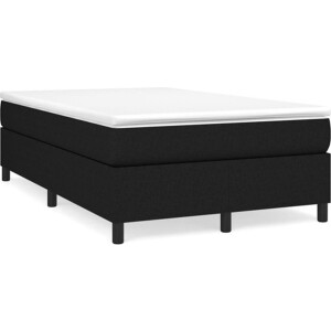 vidaXL - Boxspring - bed - 120x200 - cm - stof - zwart