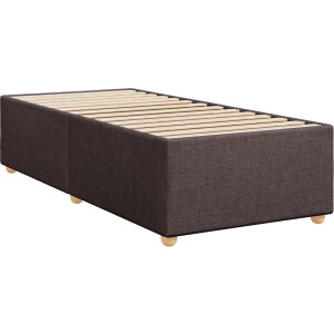 vidaXL - Bedframe - zonder - matras - 80x200 - cm - stof - donkerbruin