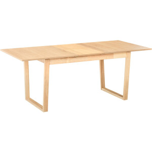 BELIANI CAMDEN - Uitschuifbare eettafel - Lichtbruin - 160/200 x 95 cm - MDF