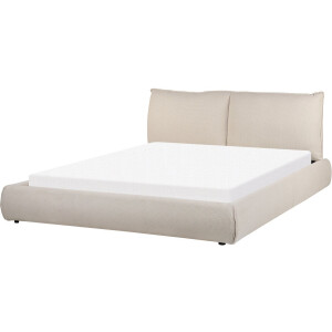 BELIANI VINAY - Tweepersoonsbed - Zandbeige - 160 x 200 cm - Polyester