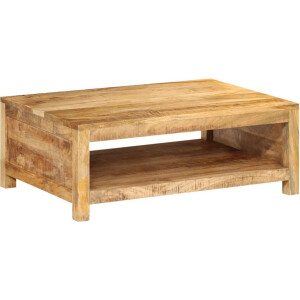 vidaXL - Salontafel - 80x55x30 - cm - massief - mangohout