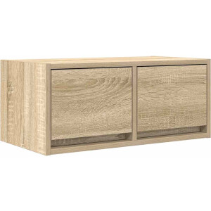 vidaXL - TV-meubel - 60x31x25,5 - cm - bewerkt - hout - sonoma - eikenkleurig