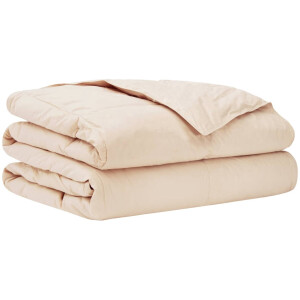vidaXL - Zomer - Deken - Beige - 240 - x - 260 - cm - 100% - Natuurlijke - Kapok