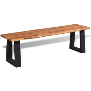 vidaXL - Bankje - 160 - cm - massief - acaciahout