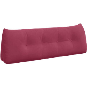 vidaXL - Rugkussen - Wijnrood - 140 - x - 24 - x - 50 - cm - Fluweel