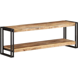 vidaXL - Tv-meubel - 120x30x40 - cm - ruw - mangohout