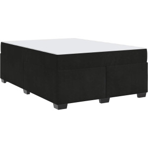 vidaXL - Bedframe - met - matras - Zwart - 140 - x - 200 - cm - Stof