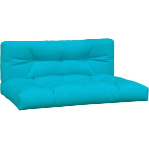 vidaXL - Palletkussens - 2 - st - stof - turquoise