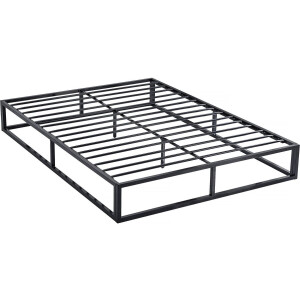 Tweepersoonsbed bedframe bed metaal 140 x 190 cm - Zwart