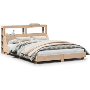 vidaXL - Bedframe - zonder - matras - massief - grenenhout - 120x190 - cm