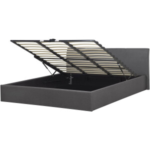 BELIANI ORBEY - Tweepersoonsbed - Grijs - 180 x 200 cm - Polyester