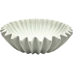 Housevitamin - Schaal- Plissé Schaal- Keramiek- Mint- 29,5x29,5x9cm