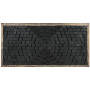 Hoofdbord Home ESPRIT Bruin Zwart Mangohout 160 x 5 x 80 cm