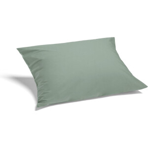 Yumeko kussensloop percal katoen jade groen 50x60 - Biologisch & ecologisch - 1 stuk