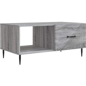 vidaXL - Salontafel - Grijs - sonoma - 90 - x - 50 - x - 40 - cm - Bewerkt - hout