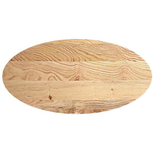vidaXL - Tafelblad - 120x60x2 - cm - ovaal - massief - eikenhout