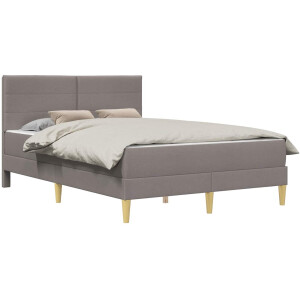 vidaXL - Bedframe - Taupe - 120 - x - 200 - cm - Polyester