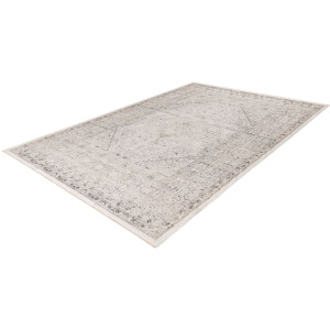 Lalee Vista Vloerkleed - Laagpolig - Modern en Vintage - Zilver - Hoogwaardige Kwaliteit - Ondersteunt Vloerverwarming