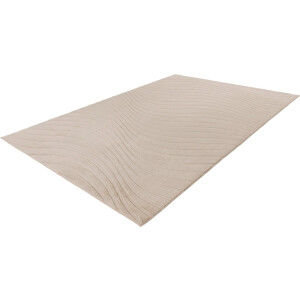 Lalee Comfort - Japandi Vloerkleed - Superzacht - Karpet - Tapijt hoog laag polig effen Fluffy 80x150 cm beige