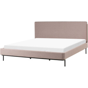 CORIO - Tweepersoonsbed - Taupe - 180 x 200 cm - Polyester