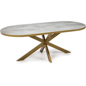 Stalux Eettafel - Tafel Noud - Duurzaam ontwerp - Moderne uitstraling - Ruime tafel - Beton - 210 cm