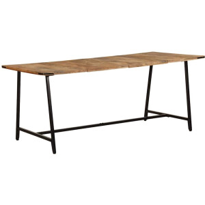 vidaXL - Eettafel - 180x90x75 - cm - massief - mangohout