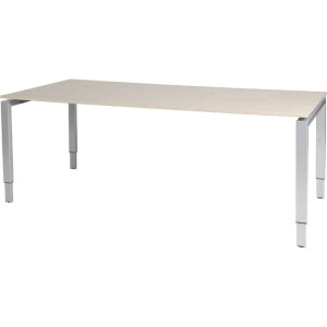 Verstelbaar Bureau - Domino 200x90 robson - alu frame