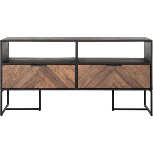 DTP Home TV-meubel Criss Cross met 2 lades en 2 open vakken – 120x40x60 cm
