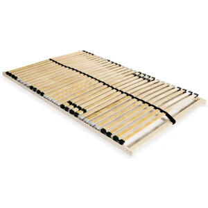 vidaXL - Lattenbodem - met - 28 - latten - 7 - zones - 140x200 - cm
