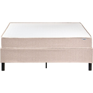 BELIANI COUNTESS - Tweepersoonsbed - Beige - 140 x 200 cm - Stof