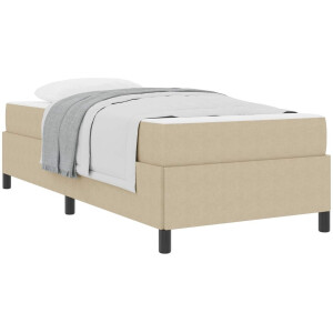 vidaXL - Bedframe - met - matras - Lichtgroen - Grijs - 80 - x - 200 - cm - Stof