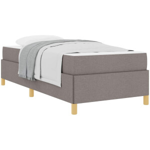 vidaXL - Bedframe - Taupe - 90 - x - 190 - cm - Stof