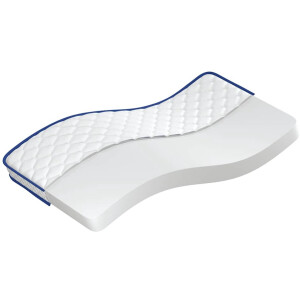 vidaXL - Traagschuimmatras - 90x190x17 - cm - Zacht - wit