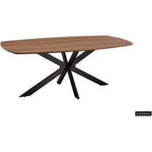 Tafel 'Aziz' 200 cm Deens Ovaal Decor Oude Eik