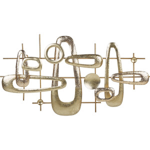 BELIANI MANGANESE - Wanddecoratie - Goud - IJzer