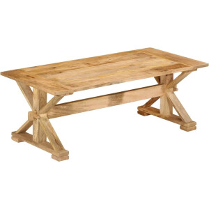 vidaXL - Salontafel - 110x52x40 - cm - massief - mangohout