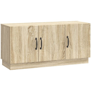 vidaXL - TV - Kast - Sonoma - Eiken - 99 - x - 34,5 - x - 47 - cm - Bewerkt - hout
