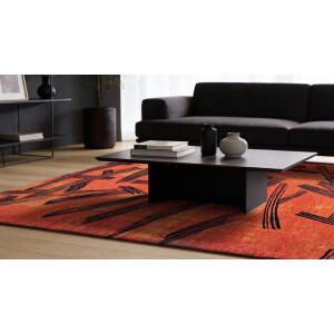 Wasbaar Binnen & Buiten Vloerkleed - 240 x 340 cm - Louis De Poortere Kanji Ginger Chocolat - Laagpolig Tapijt - Gerecycled PET - Made in Belgium - Circulair