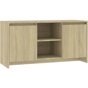 vidaXL - Tv-meubel - 102x37,5x52,5 - cm - bewerkt - hout - sonoma - eikenkleurig