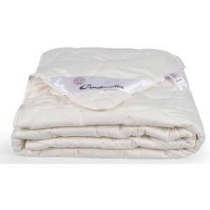 Cinderella Rumba - Wollen - Zomerdekbed - Tweepersoons - 200x220 cm - Wit