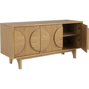 Zuiver Groove Dressoir 3 deuren Eikenhout Bruin