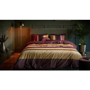 Beddinghouse Jorren dekbedovertrek - Tweepersoons - 200x200/220 cm - Donker Rood