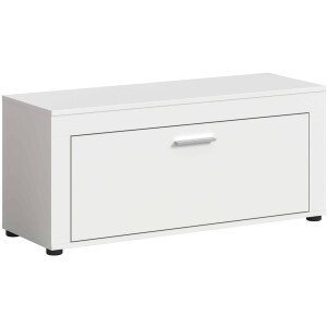 Jam kledingkast bank wit melamine - 35x100x44cm