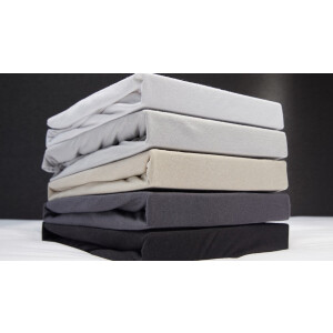 Beter Bed Select Jersey Hoeslaken - 180 x 200/210/220 cm - 100% Katoen - Matrasbeschermer - Matrashoes - Off-White
