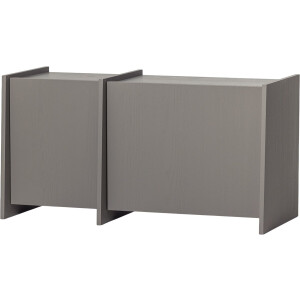 WOOOD Brock Tv Meubel 102 CM - Essen Fineer - Warmgrijs - 53x102x44